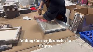 Adding Corner Protector To Canvas – DecorArts