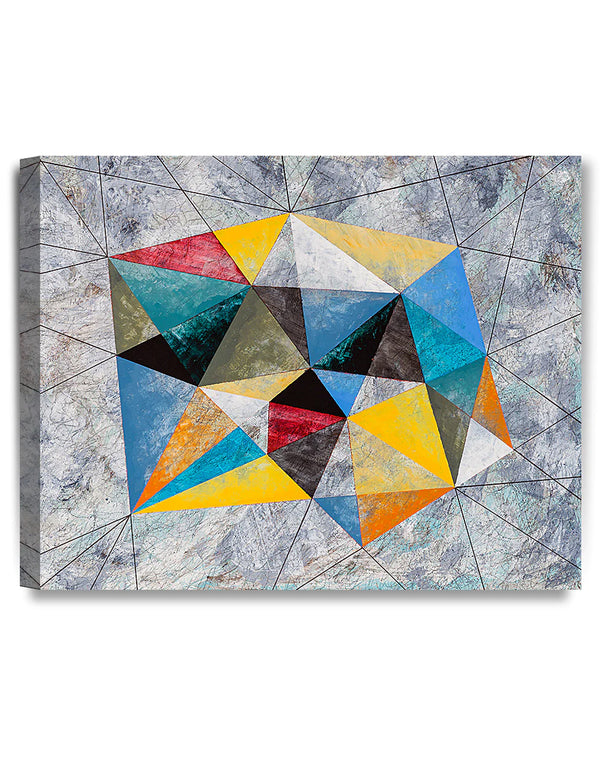 DECORARTS - Avant Garde Composition with Prism, Giclee Print Abstract Canvas Wall Art for Home Decorations and Wall Decor. Ready to Hang.