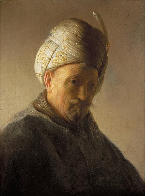 Bust of an old man with turban