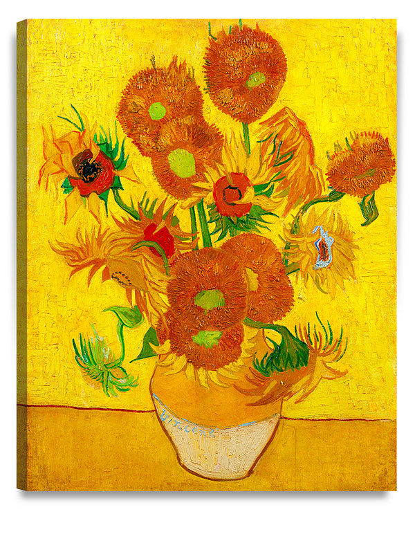 Sunflowers by Vincent Van Gogh, Canavs 40"x32"