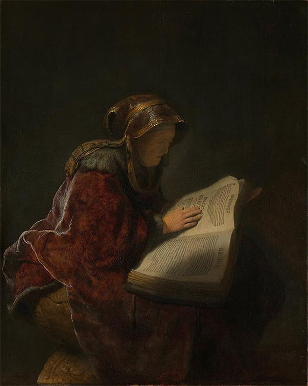 Old Woman Reading, Probably the Prophetess Anna