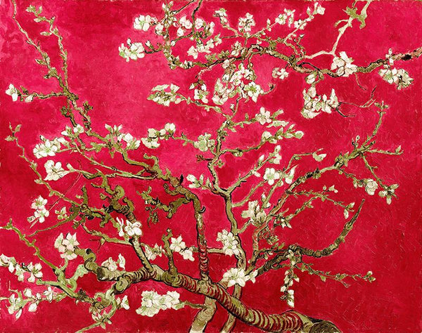 Red Almond Blossom Tree by Vincent Van Gogh.