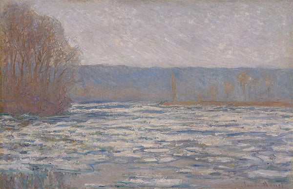 Break-up of the ice on the Seine, near Bennecourt