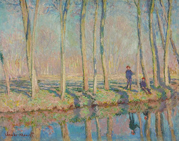 Jean-Pierre Hoschedé and Michel Monet on the Bank of the Epte