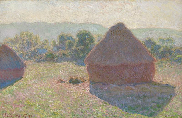 Meules, milieu du jour [Haystacks, midday]