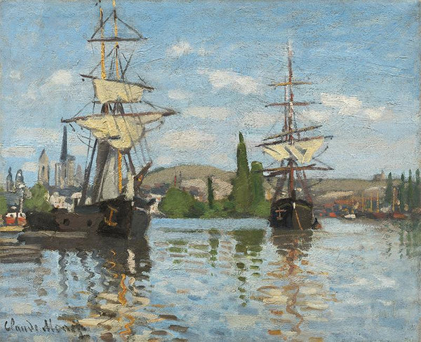 Ships Riding on the Seine at Rouen