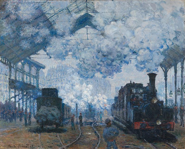 The Gare Saint-Lazare Arrival of a Train