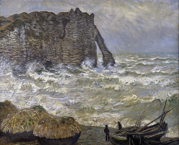 Étretat, mer agitée, 1883