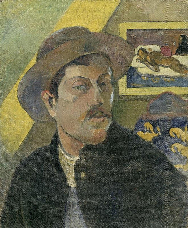 Self-portrait with a hat