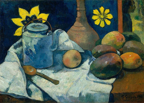 Still Life with Teapot and Fruit