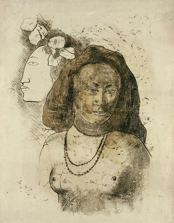 Tahitian Woman with Evil Spirit