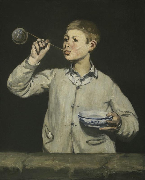 Boy Blowing Bubbles