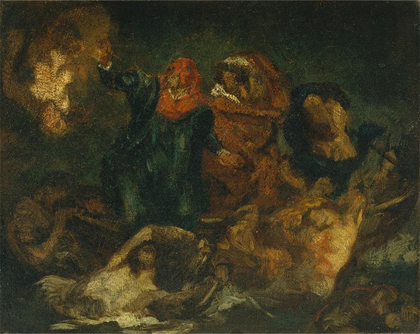 Copy after Delacroix's Bark of Dante