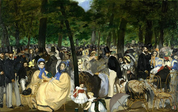 Edouard Manet  Music in the Tuileries Gardens