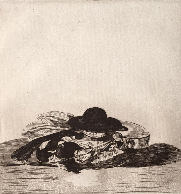 Fronttispiece for an Edition of Etchings Hat and Guitar