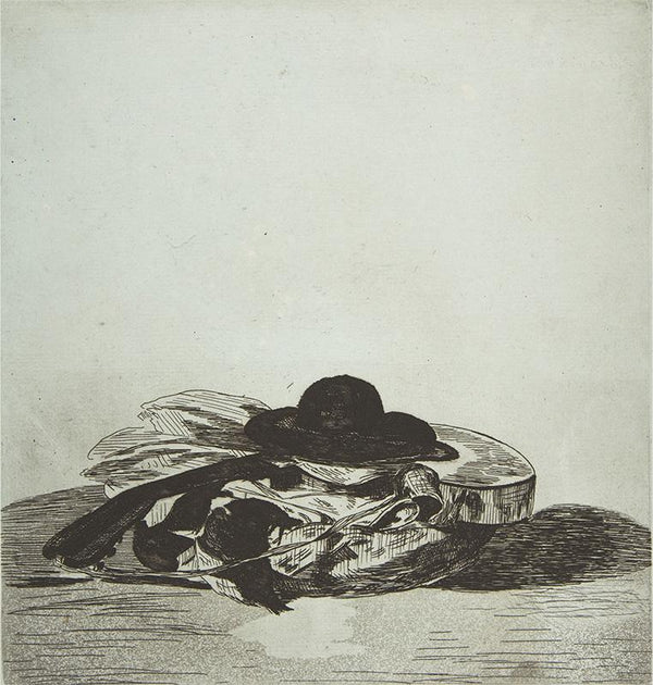 Hat and Guitar. Cover design for Eaux-fortes par Edouard Manet, an album of fourteen etchings