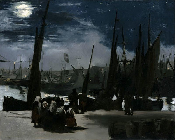 The Port of Boulogne by Moonlight