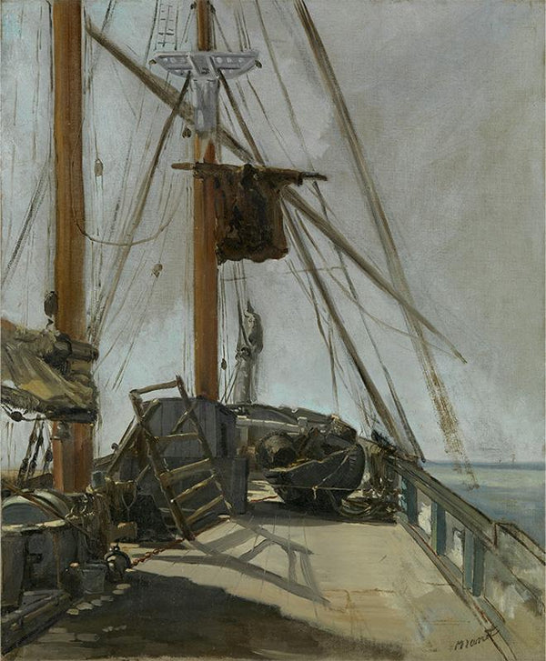 The ship's deck (c. 1860)