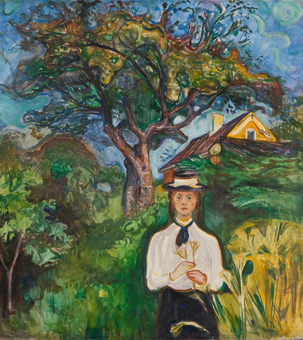 Girl Under Apple Tree