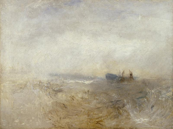 A Wreck, with Fishing Boats