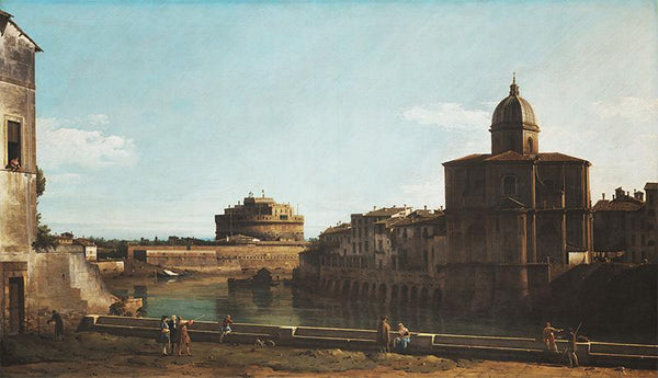 The Tiber with the Church of San Giovanni dei Fiorentini, Rome