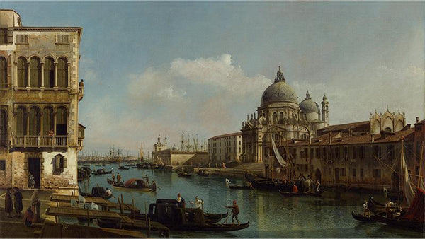 View of the Grand Canal Santa Maria della Salute and the Dogana from Campo Santa Maria Zobenigo