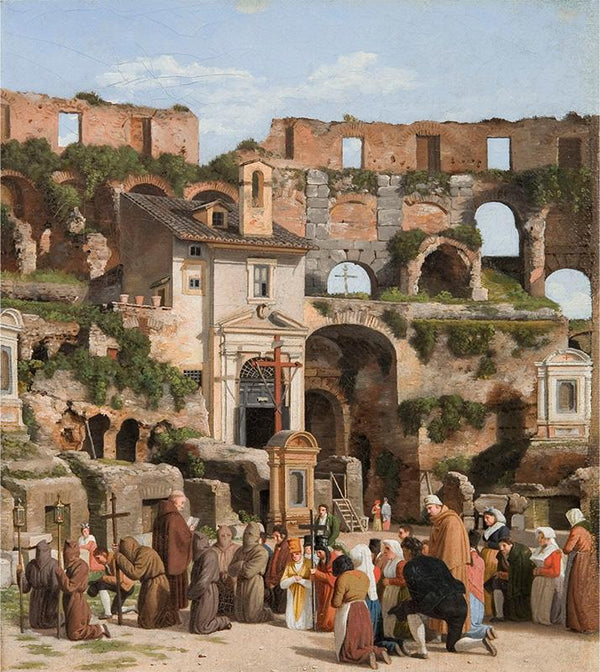 View of the interior of the Colosseum