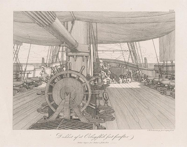 Deck of a Warship