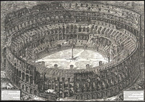 Veduta dell'Anfiteatro Flavio detto il Colosseo, from 'Vedute di Roma' (Views of Rome)