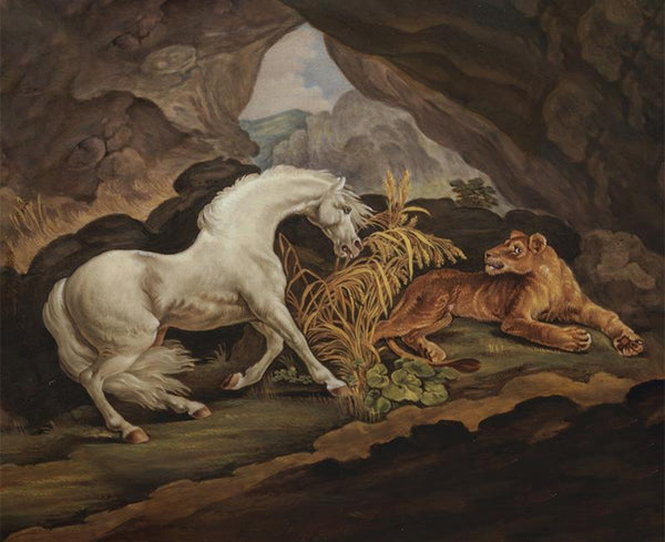 A Horse Frightened by a Lioness