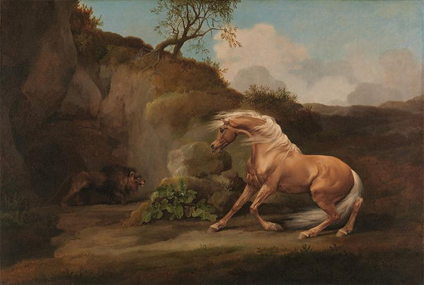 Horse Frightened by a Lion