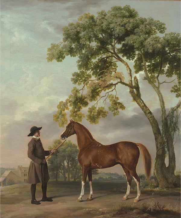 Lord Grosvenor's Arabian Stallion with a Groom