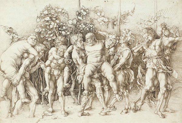 Bacchanal mit Silen (nach Mantegna)