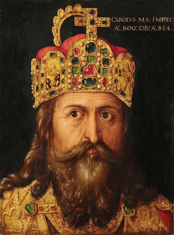 Ideal portrait of Emperor Charlemagne