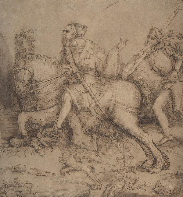 Knight on Horseback and Landsknecht