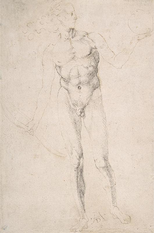 Standing Male Nude Holding a Bow (Poynter Apollo)