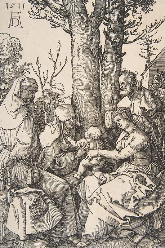 The Holy Family with Saint Joachim and Saint Anne