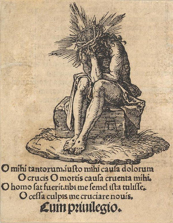 The Man of Sorrows Seated, title page of The Small Passion