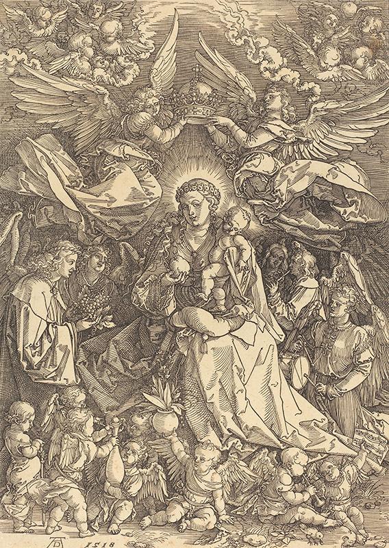 The Virgin Surrounded by Many Angels