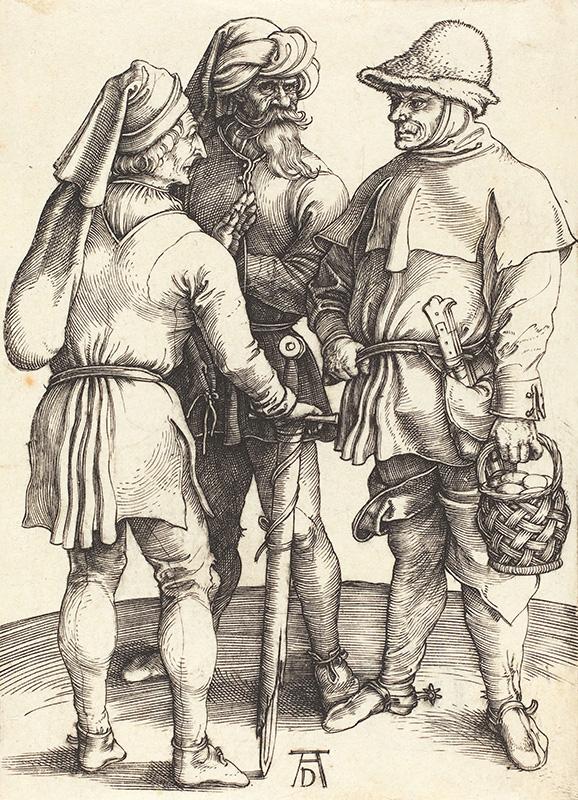 Three Peasants in Conversation