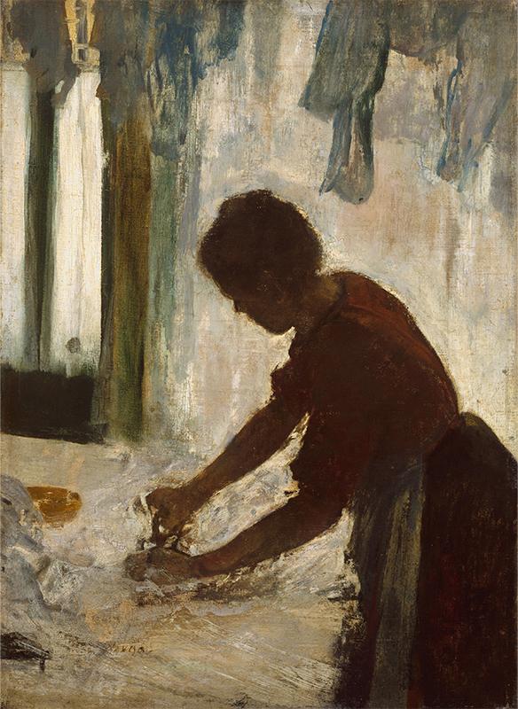 A Woman Ironing