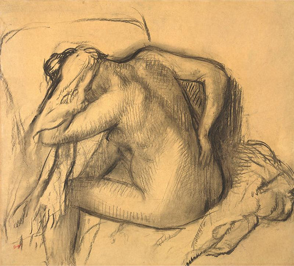 After the Bath, Woman Drying Her Hair