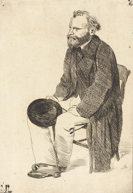 Manet Seated, Turned to the Left (Manet assis, tourné à gauche)