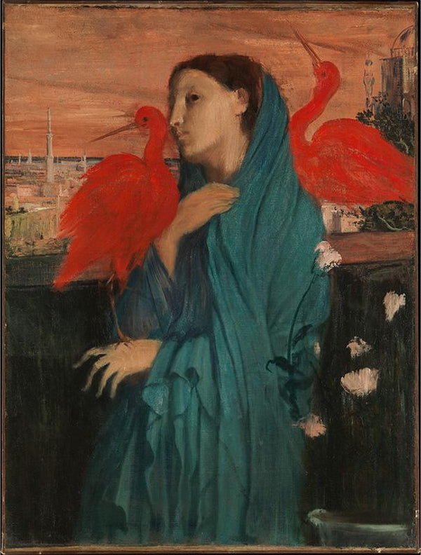 Young Woman with Ibis