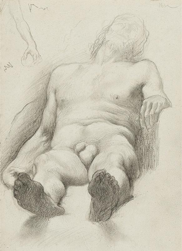 Étude — Homme nu couché (Study of a Reclining Male Nude)