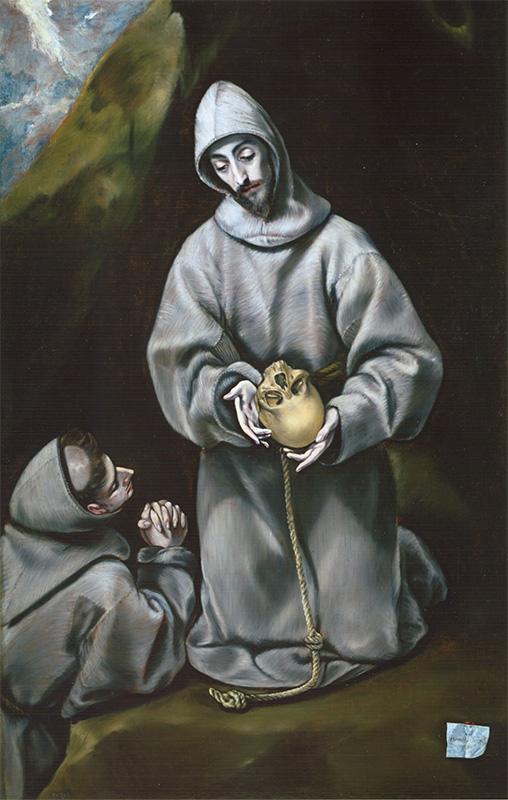 Saint Francis of Assisi and Brother Leo Meditating on Death