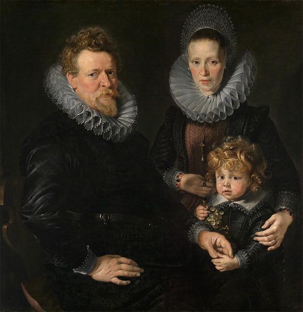 Portrait of the Brussels Goldsmith Robert Staes, his Wife Anna and their Son Albert