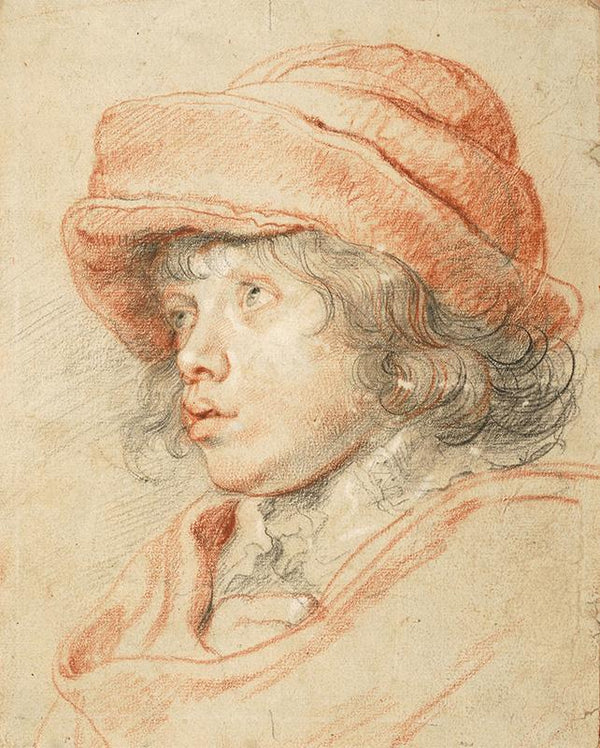 Rubens's Son Nicolaas Wearing a Red Felt Cap, 1625-1627