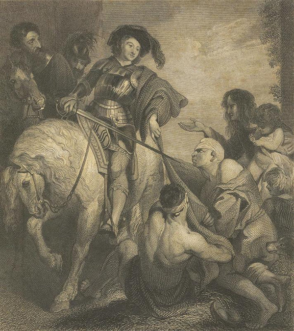 St. Martin Diving His Cloak