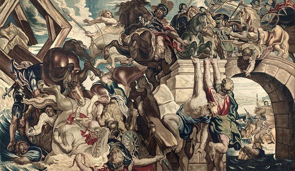 Tapestry showing the Triumph of Constantine over Maxentius at the Battle of the Milvian Bridge